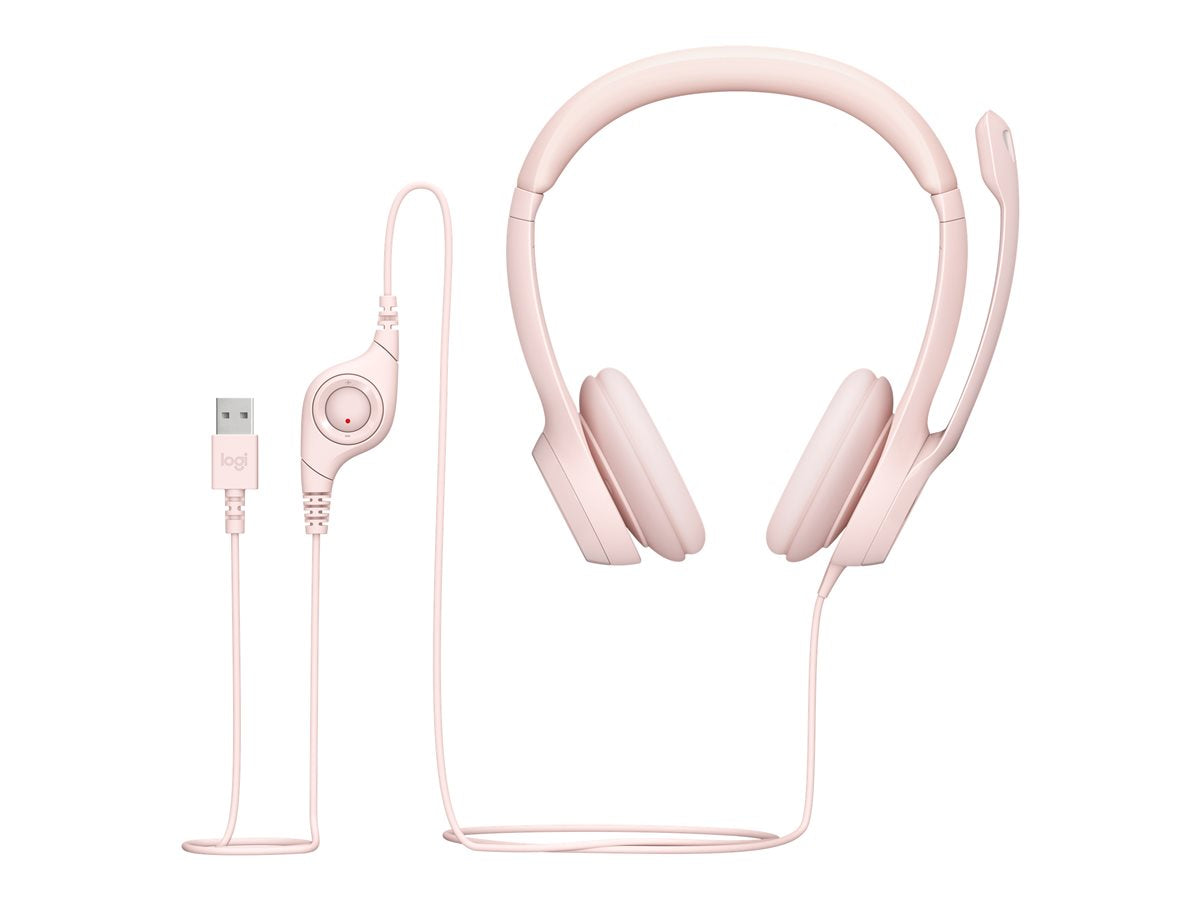 Logitech H390 USB Headset - ROSE