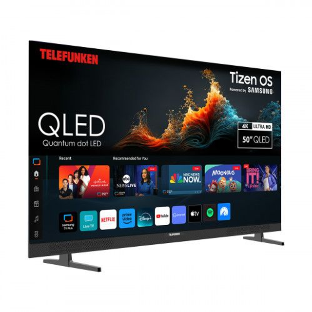 TELEFUNKEN 50" SMART TV QLED 4K TIZEN-OS FRAMELESS SOUNDBAR