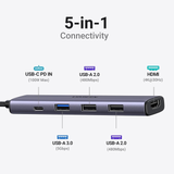 UGREEN USB C Hub, 5-in-1 USB Hub
