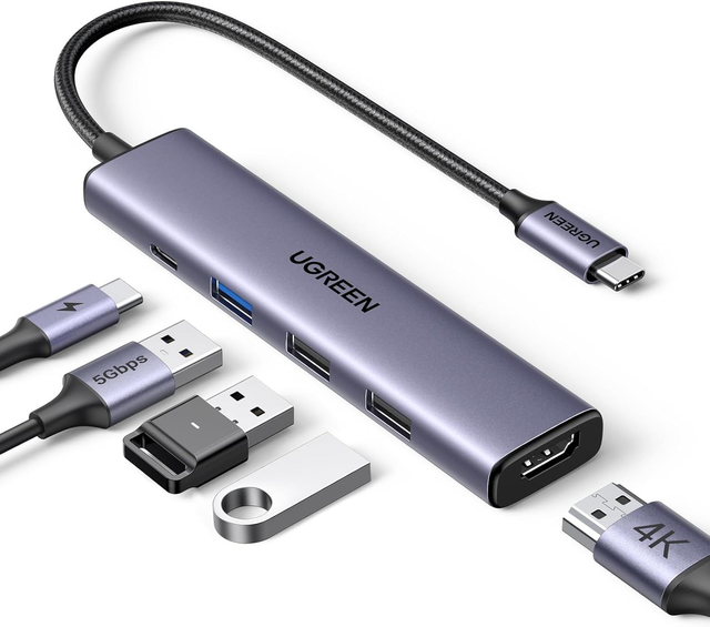 UGREEN USB C Hub, 5-in-1 USB Hub