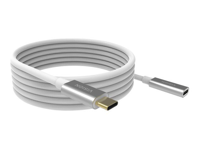 2M VISION White USB-C extension cable